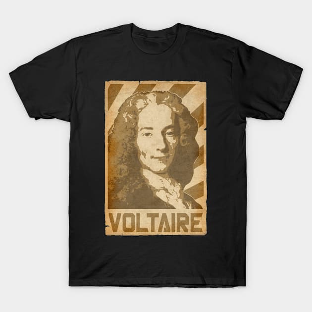 Voltaire Retro Propaganda T-Shirt by Nerd_art